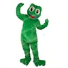 Halloween Green Frog Mascot Costume de desenho animado Personagem Carnaval Festival Dresses Fantorizados Tamanho dos adultos Tamanho de capital de publicidade ao ar livre