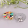 Broches 6g Los Objetivos de Desarrollo Sostenible Broche Naciones Unidas SDGs Rainbow Pin Badge Joyería de moda para mujeres y hombres