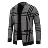 Men's Sweaters Fashion Cardigan Knit Winter Coats Business Casual Jackets Male Tops Man Coat Size M-5Xl Knitwear 2 Colors 220930