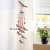 Garden Decorations Hummingbird Retro Wind Chime With S Hook Portable Bell Bird Catcher Aluminum For Yard Decoration 220930