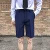メンズショーツ夏の薄いメンズ5色ファッションビジネスカジュアルドレススーツ男性イングランドストレートストリートウェア5ポイントパンツ