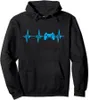 Felpe con cappuccio da uomo Heartbeat Of A Gamer Felpa con cappuccio Felpe da gioco Pullover