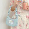 Evening Bags Bentoy Canvas Single Shoulder Purse Bag Cotton Underarm With Zipper Interior Pocket Fashion Draped Handbag For Women