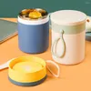 Dijkartikelen Sets Thermal Jar 304 Roestvrijstalen isolatie Soep Cup Kettel Breakfast Mok draagbare mini eak-proof pot voor kantoormedewerker