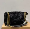 Hombro Y-Bolsa Bolsas de diseñador de felpa Cadena de nube Acolchada Vintage Bolsos de mujer Bolso Cierre de solapa Compras de lujo Diseñador-Bolsos Carteras 220928