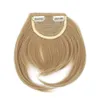 Extension de cheveux épais à frange droite, blond synthétique, 4 couleurs