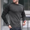 Men's Sweaters Vintage Pattern Patchwork Long Sleeve Sweater Men Autumn Fashion Crew Neck Knitted Tops Pullover Mens Casual Slim Knit 220930