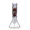 11,5-inch bekerbong met rechte buis en spinnenwebpatroon, verspreide downstem-percolator, vrouwelijk gewricht van 14 mm