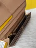 22SS Tasarımcı Kare Cüzdanlar Erkek Kadın Unisex Moda Kahve Siyah Kahverengi Çanta Kart Paketi Uzun Cüzdan