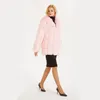 Women's Fur & Faux Mink Coats Women 2022 Winter Fashion Pink Coat Elegant Thick Warm Outerwear Fake Jacket Chaquetas Mujer S-10XL