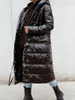 Women's Trench Coats Oversized Puffer Jacket Women Three Length Long Coat Quilted Warm Padded Parka Casual Plus Size Streetwear Hooded