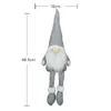 Рождественские украшения без листа Gnome Pedants Decorative Doll 18.3x6.3 дюйма безликого старика.