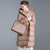 Piumino da donna Parka da donna Piumino lungo invernale oversize Cappotto casual spesso caldo da donna Manica a pipistrello High Street allentato Parka Parchi 220929