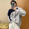 Kadın Hoodies Sweatshirts Deeptown Vintage Kadın Hoodies Kore Moda Büyük Boyutlu Günlük Kadın Kazak Harajuku Sportswear Chic Street Giyim Estetik