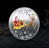 Christmas Decorations Santa Claus Wishing Coin Collectible Gold Plated Souvenir Coin-Collection Gift Merry Christmas-Commemorative Coins SN4924