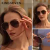 Sunglasses Frames KINGSEVEN Trend QUAlity Alloy Mens Polarized Sun glasses Women Pilot Mirror Eyewear 220929