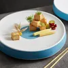 Tallrikar japansk matmiddagsplatta nordisk restaurang avancerad bordsartiklar hem frukt snacks bricka dumpling sushi