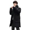 Piumino da uomo Parka Giacca invernale Parka lungo Autunno Piumino Cappotto Outwear Cappotto verde militare con cappuccio Plus Size 8XL 220929