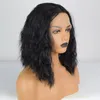 Africa Black Curly Wigs 1B Color Afro Corn Bigodino Parrucca Copricapo