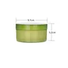 300 g transparante groene PP plastic cosmetische pot hervulbare reismaat make -up verpakkingscontainers voor crème lotion moddermasker