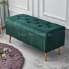Klädförvaring Rektangulär soffa pall kan sitta på människor mode multifunktionellt hushåll lång butiksskoskåpslåda