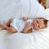 Boneca bebê reborn de 18 polegadas feito à mão com corpo de silicone completo D5QA 220930