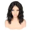 Afrikanska peruker L￶st v￥g Black Hair Head Cover Wavy Short Curly Wig For Women