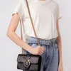 2022 designer bolsa de couro corrente ombro diagonal saco 7a qualidade shuang yanzi metal caixa de ferragem
