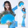 Stage Wear Peacock Feather Hand Fan Dancing Bridal Party Supply Decor Woman Accessories 28 Pieces Marabou Feathers