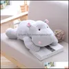 Doldurulmuş Peluş Hayvanlar 284050cm Kawaii Hippo Peluş Bebekler Dolgulu Yumuşak Pamuklu Hayvan Yastığı Sevimli Oyuncak Doğum Günü Noel Hediyesi 3504160