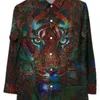 M￤ns avslappnade skjortor Spring Printed Hawaii Brand Streetwear Clothing Cardigan High-End Long Sleeve Dress Shirt 220930