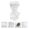 Vases Statue Grecque Planteur David Vase Tête Pot Sculpture Buste Déesse Succulente Résine Stylo Visage Fleur Titulaire en forme Humaine Romaine