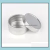 Packing Boxes 20G Empty Aluminium Cream Jars Cosmetic Case Jar 20Ml Aluminum Tins Metal Lip Balm Container Drop Delivery 2021 Office Dha5Y