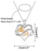 Kedjor Rose Love Halsband Flower Heart Zircon Halsband Crystal Chain Jewelry for Letter Womens