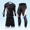 Men's Tracksuits Mans Sportswear Fitness Clothing Rash Guard MMA Tactical Underwear Winter Sports Suits Thermal Workout Base Layer Gym