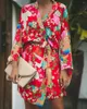 Dames blouses vrouwen vintage losse blouse boho bloemen jas kimono vest tops casual sjaal nachtkleding zomerkleding