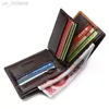 Wallets Men Wallets Genuine Cow Leather Short Design Card Holder Passcard Pocket Men Purse High Quality Brand Male wallet L220929