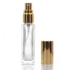 Garrafa de perfume vazia 3 5 10 20 ml spray engarrafando lady viagens cosméticos recipientes de vidro separado portátil plated ouro preto sn4920