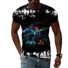 Men's T Shirts Summer Fashion T-shirts Man Music Guitar Graphics For Men Casual 3D Print Tee Hip Hop Harajuku Round Neck Short Sleeve