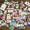 Подарочная упаковка 35pc Flamingo Cardstock Die Cuts для скрапбукинга Happy Planner/Project/Journaling Project