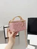 Kids Bags CC Bag Wallets 2022 ss bags early autumn F/W classic mini quilting cosmetics case box Crossbody shoulder bag at the top metal shake handshan