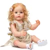 Dockor 55 cm Reborn Toddler Girl Princess Sue-Sue Full Body Silicone Baby Handdetailed Paiting RooDed Hair Bath Toy for Girls 220930