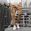 Casual Pants Men New Military Tactical Joggers Cargo Sweatpants Mens Sportswear Solid Pencil Pants Multi-Pocket Trousers Workout