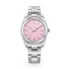 Heren Designer Watch Oyster Automatische mechanische beweging Horloge Vol roestvrij staal Luminous waterdichte waterdichte roze 36 mm Women Watch Couples Style Classic polshorloges