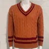 Herentruien herfst Europa Amerika Kleding V-Neck Warm Casual pullovers voor mannen Fashion Knitted Sweater Male streetwear 220930