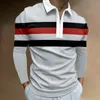 Polos para hombres Camisa de manga larga Otoño Invierno Stritching Vestido de negocios Ropa de lujo Tee Tops 220930