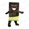 Costume de mascotte de chocolat d'Halloween Thème animal Carnaval Déguisement pour hommes femmes Unisexe Adultes Tenue Fursuit Robe de fête d'anniversaire de Noël