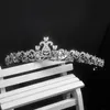 Claasic Bridal Wedding Hair Accessories Silver Color Crystal Tiaras Crown Princess Queen Prom Diadem Headpiece Jewelry