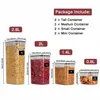 Bouteilles de stockage Bocaux 5 pièces Set Organisateur de cuisine PP Conteneur alimentaire de haute qualité Réfrigérateur Boîte de nouilles Réservoir multigrains 220930