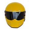 Motorhelmen Hoge kwaliteit Volledig gezicht glasvezel Bluetooth-helmkart voor de gele stig capacete casco ATV-1